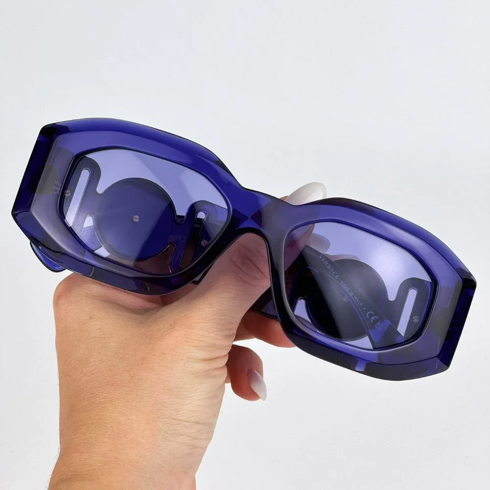 Versace VE4425U MAXI MEDUSA BIGGIE 54191A Sunglasses Purple Transparent Unisex